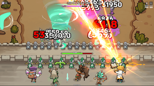 Choque de defensores del castillo